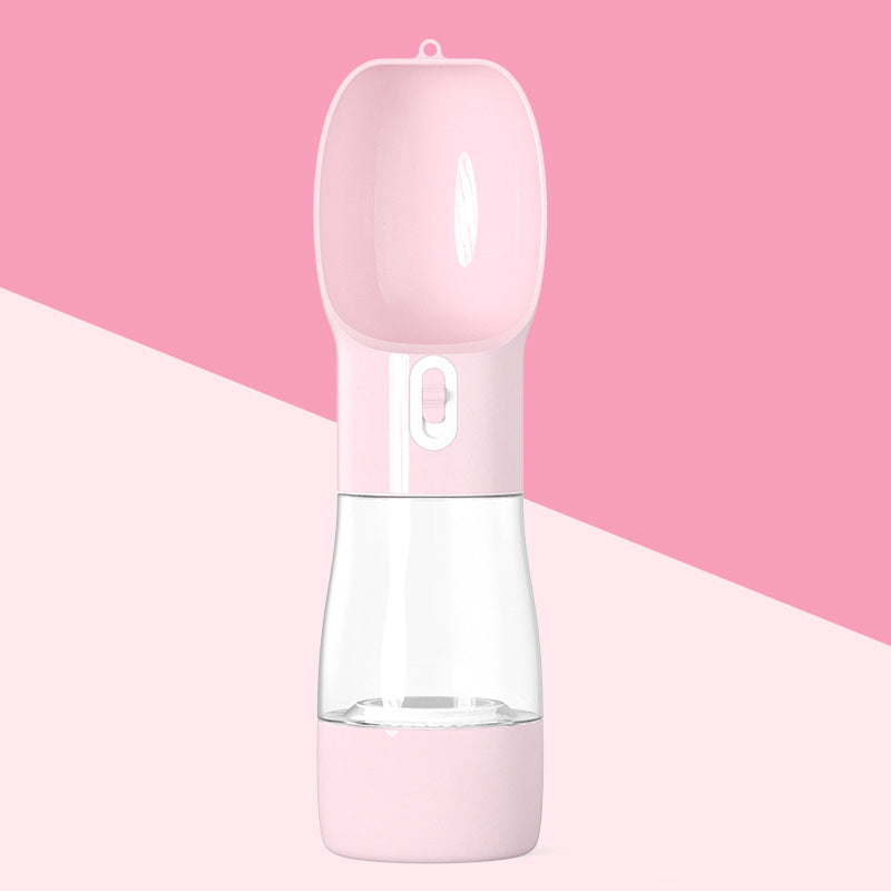 Portable Dog Water Bottle with Food Container – All-in-One Travel Hydration