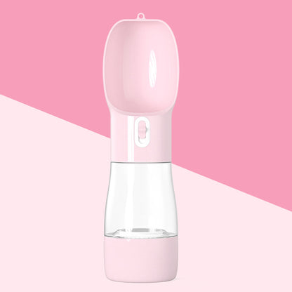 Portable Dog Water Bottle with Food Container – All-in-One Travel Hydration