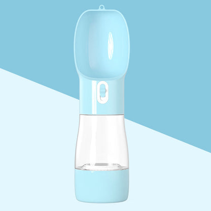 Portable Dog Water Bottle with Food Container – All-in-One Travel Hydration