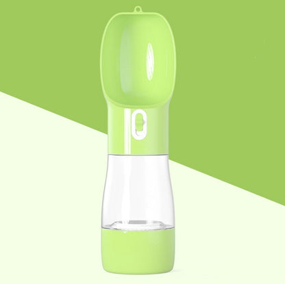 Portable Dog Water Bottle with Food Container – All-in-One Travel Hydration